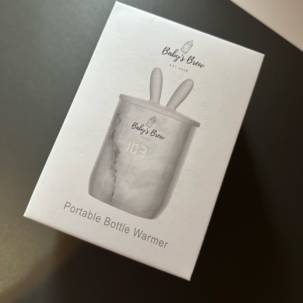 Baby Brew Portable Bottle Warmer- Marble